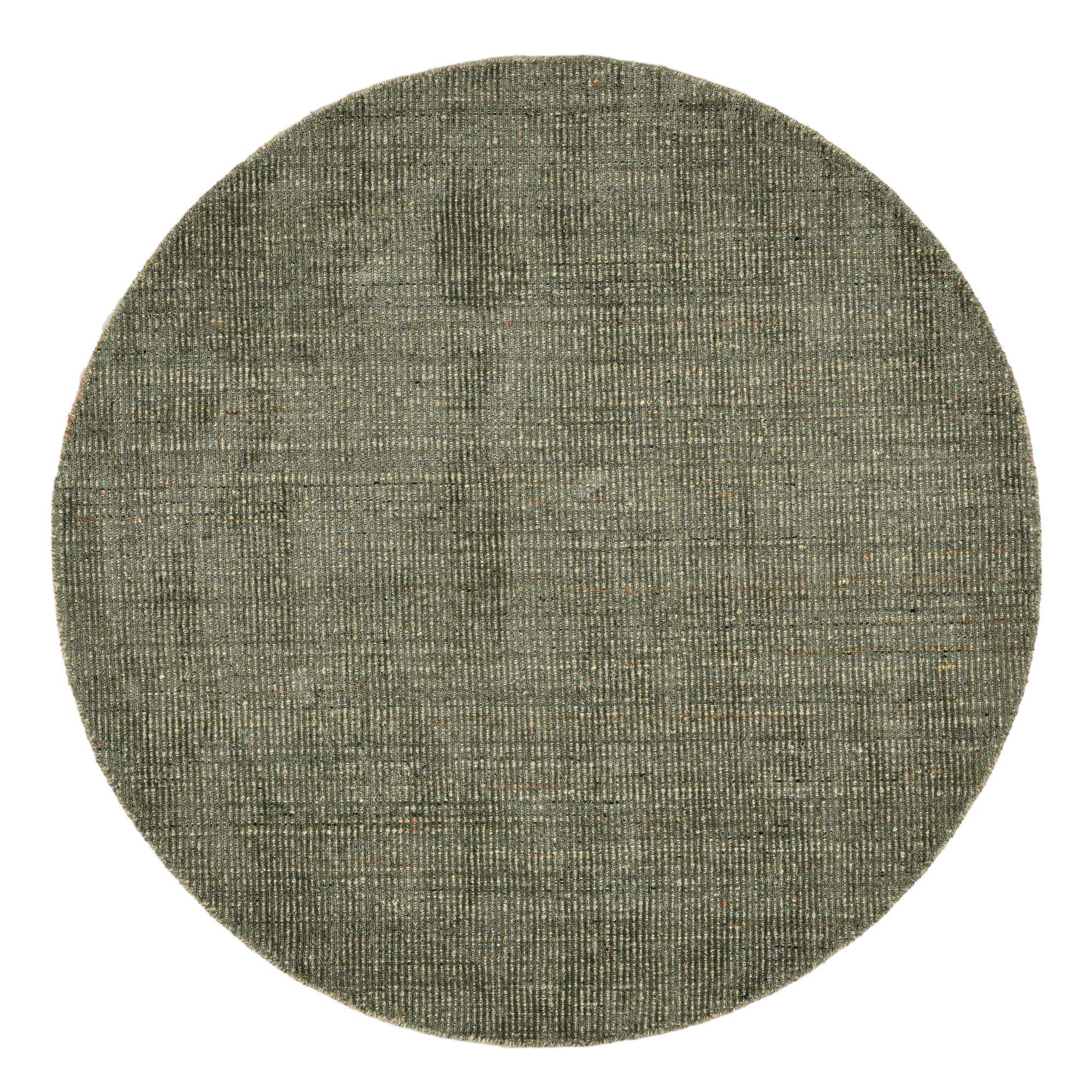 HANDWEBTEPPICH Venus 150x150 cm - Grün, Textil (150/150cm) - THEKO