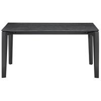 ESSTISCH Loomens Holzoptik Schwarzeiche 150x90 cm - Schwarz, Holz/Holzwerkstoff (90/150/75cm) - Selsey