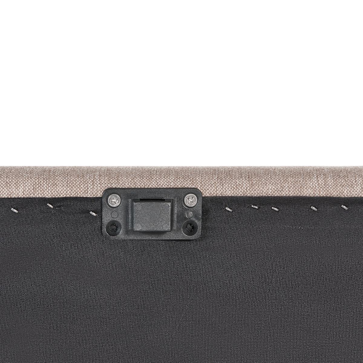 GARTENSOFA 4-Sitzer beige modular Loretello - Beige/Grau, Textil (320/70/76cm) - Beliani