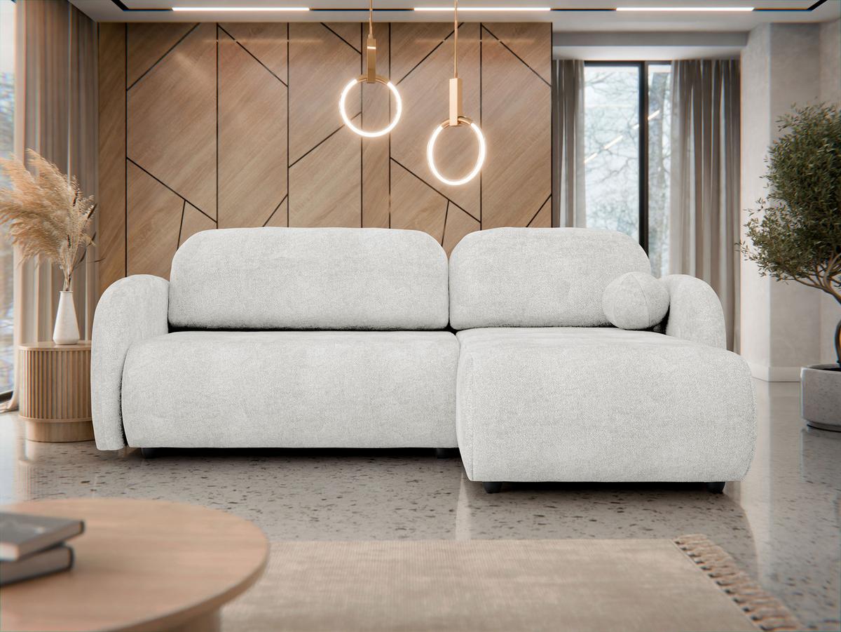 ECKSOFA Dream L - Schwarz/Naturfarben, Holz/Kunststoff (233/160cm) - MIRJAN24