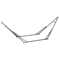 HÄNGEMATTENGESTELL, Stahl Schwarz+Silber - Multicolor, Metall (290/92/88cm) - Outsunny