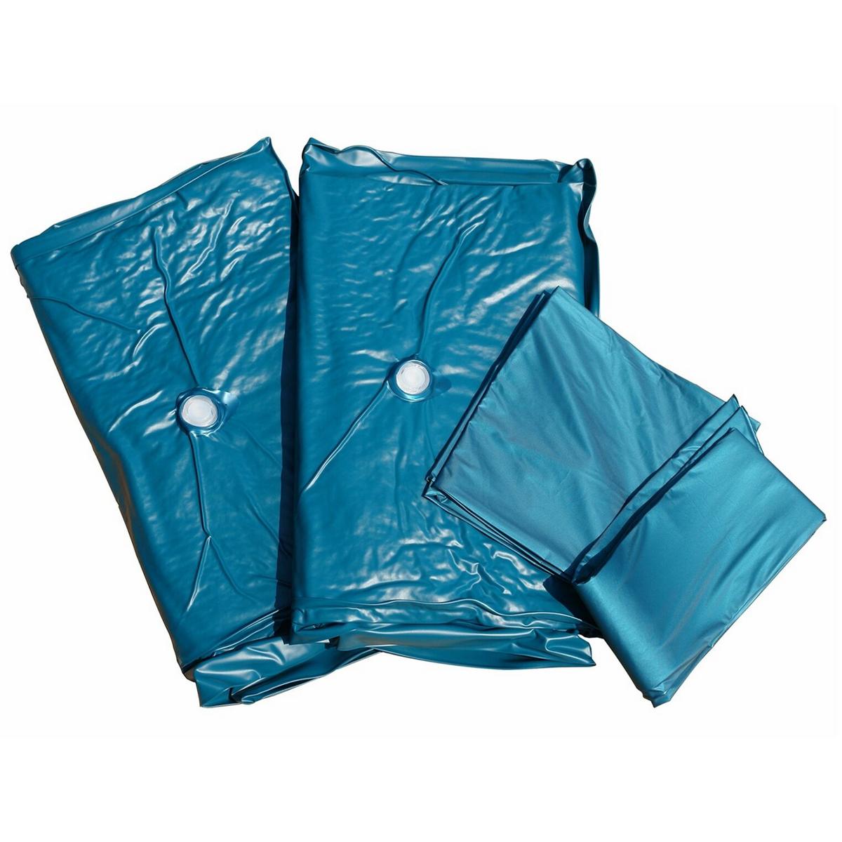WASSERBETTMATRATZE inkl. Zubehör 140/200 cm Solers - Weiß, Kunststoff - Beliani