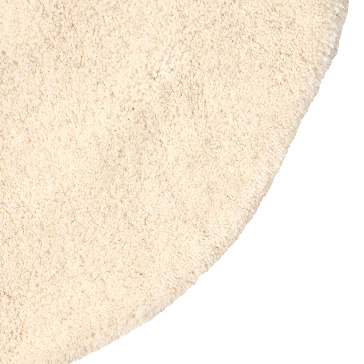 TEPPICH Beige 140 cm Wolle Manali - Beige, Textil (140/140cm) - Beliani