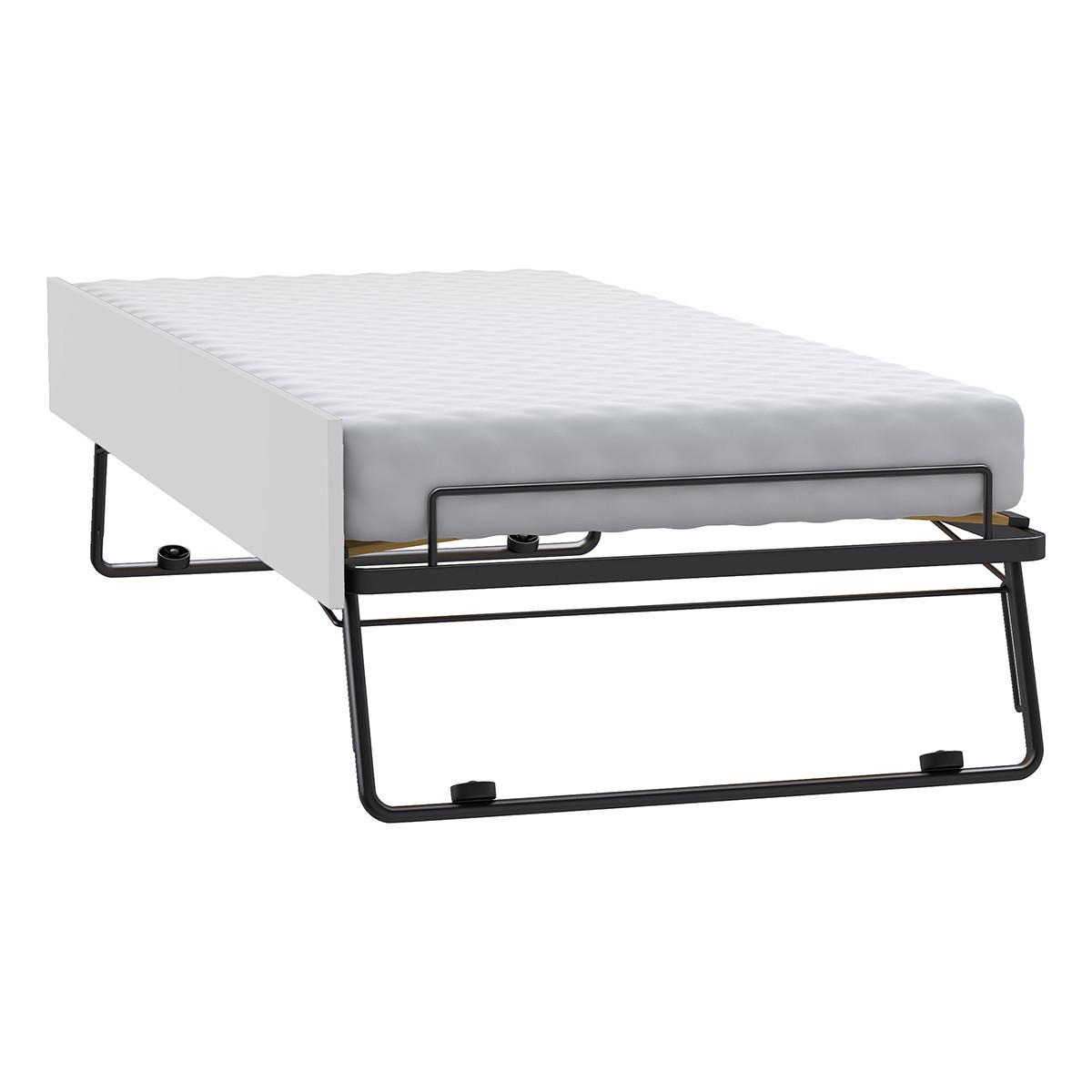 BETT 90/200 Weiß - Weiß, Holzwerkstoff (90/200cm) - Petits-meubles