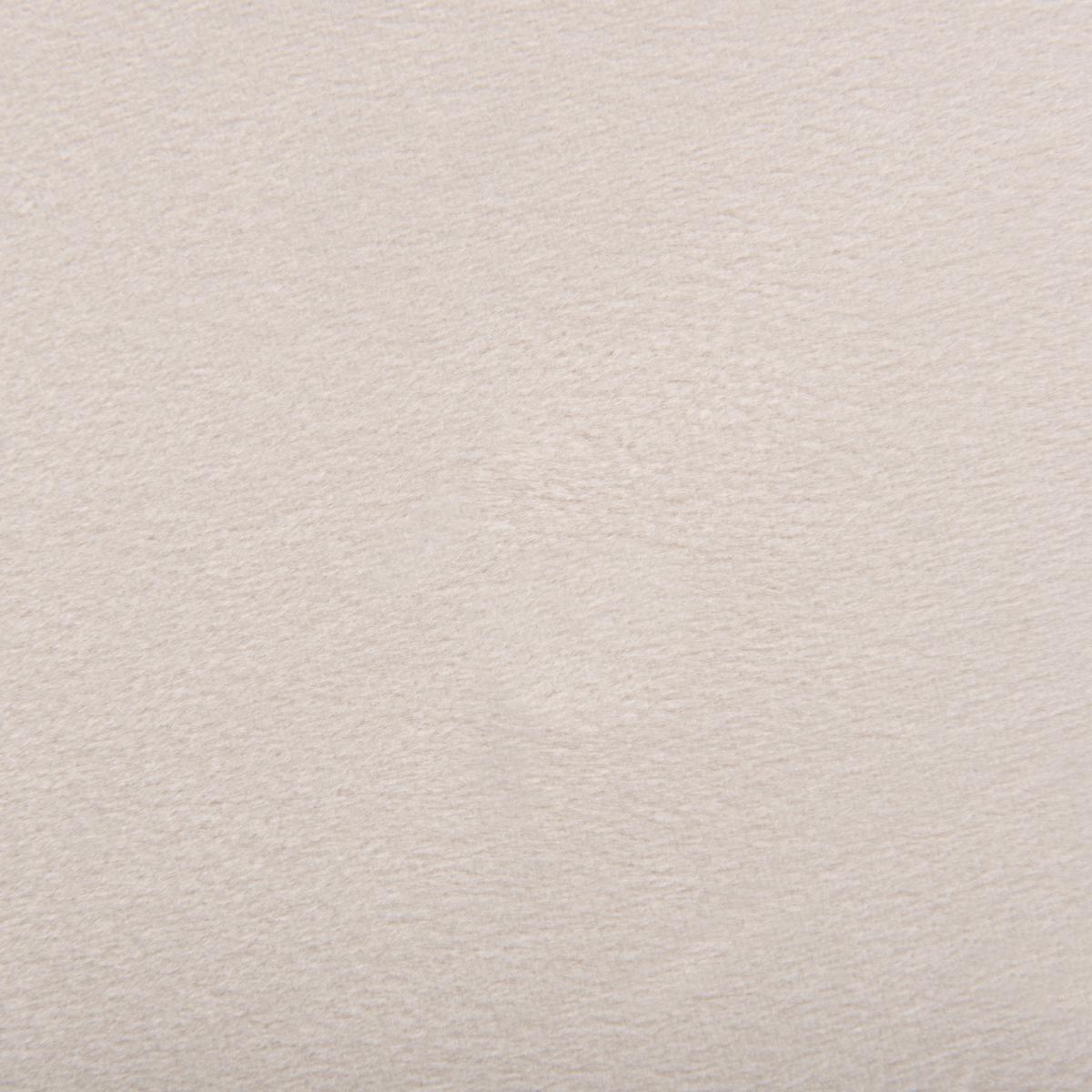 TRUHENBANK Hellbeige Odessa - Beige/Goldfarben, Textil (49/42/34cm) - Beliani