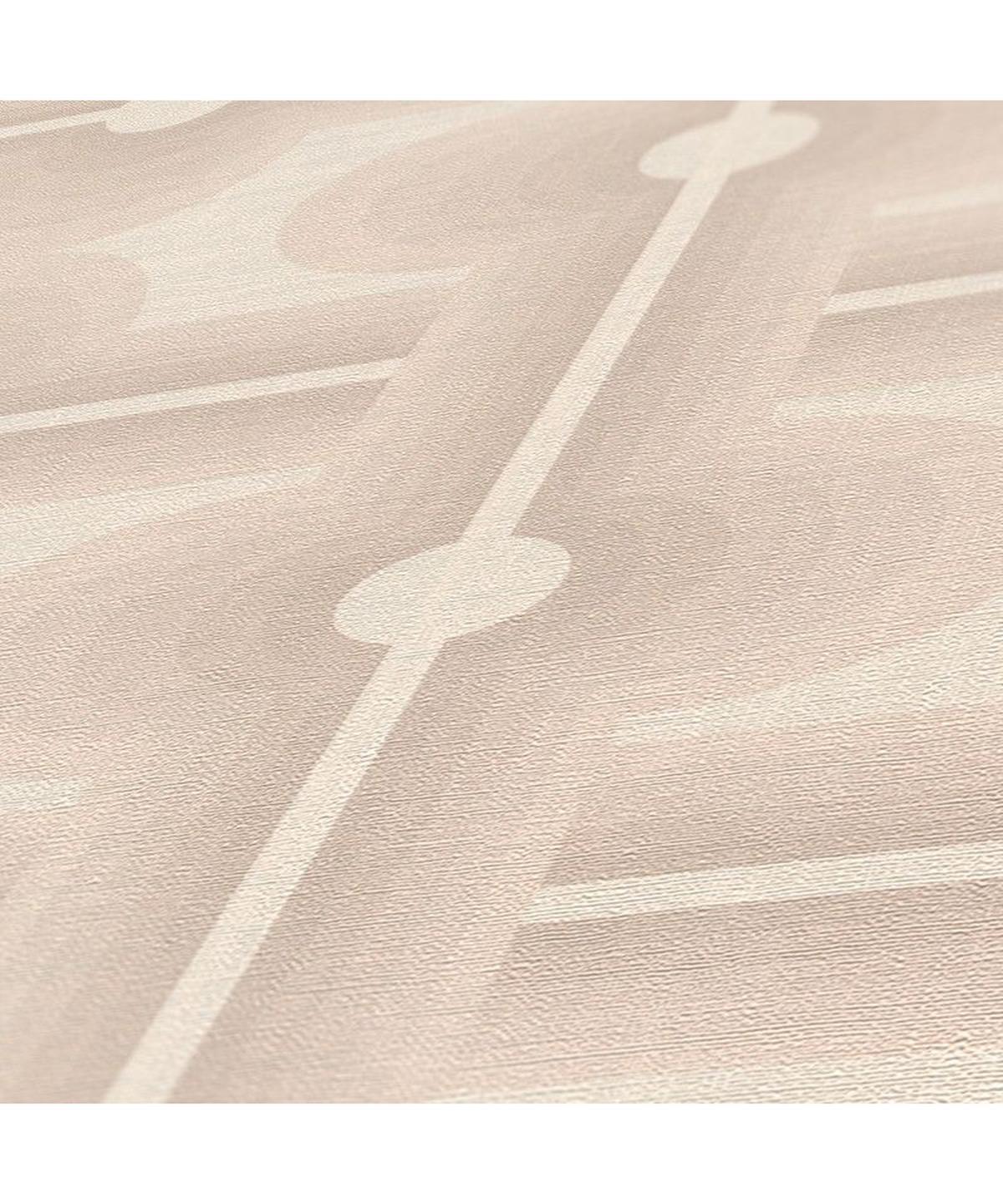 VLIESTAPETE Beige 53/850 cm - Beige, Textil (53/1cm) - KUNSTLOFT