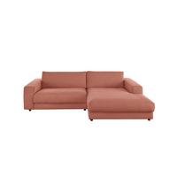 ECKSOFA MADELINE Braun Cord - Schwarz/Braun, Kunststoff/Textil (270/190cm) - KAWOLA