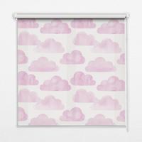INNENROLLO - Fensterrollo - Rollo - 130x140 cm - Rosa Wolken - Pink, Kunststoff (130/140/0.5cm) - TULUP