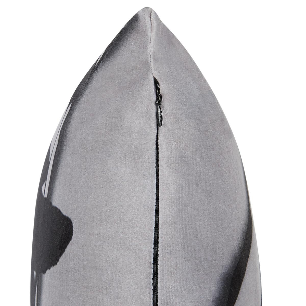 DEKOKISSEN Grau 45/45 cm Oradea - Grau, Textil (45/45cm) - Beliani