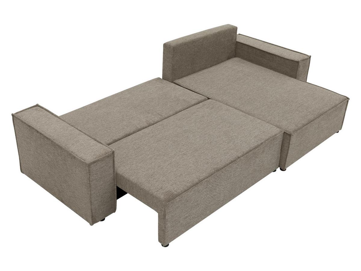 ECKSOFA Karl - Hellbraun/Schwarz, Holz/Kunststoff (272/145cm) - MIRJAN24