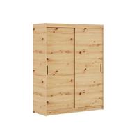 SCHWEBETÜRENSCHRANK TELA 100/205/60cm 2-türig mit Spiegel Eiche Artisan - Eiche Artisan, Holzwerkstoff (100/205/60cm) - MASSENO