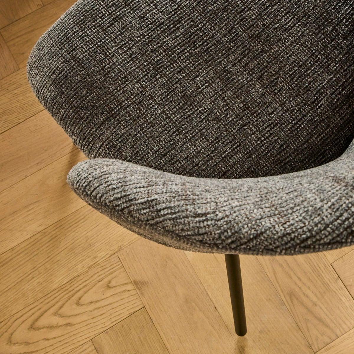 2ER-SET Stühle mit gepolsterter Sitzfläche und Rückenlehne Vesper 57/56/78 cm - Grau, Holzwerkstoff (49/79/56cm) - Calicosy