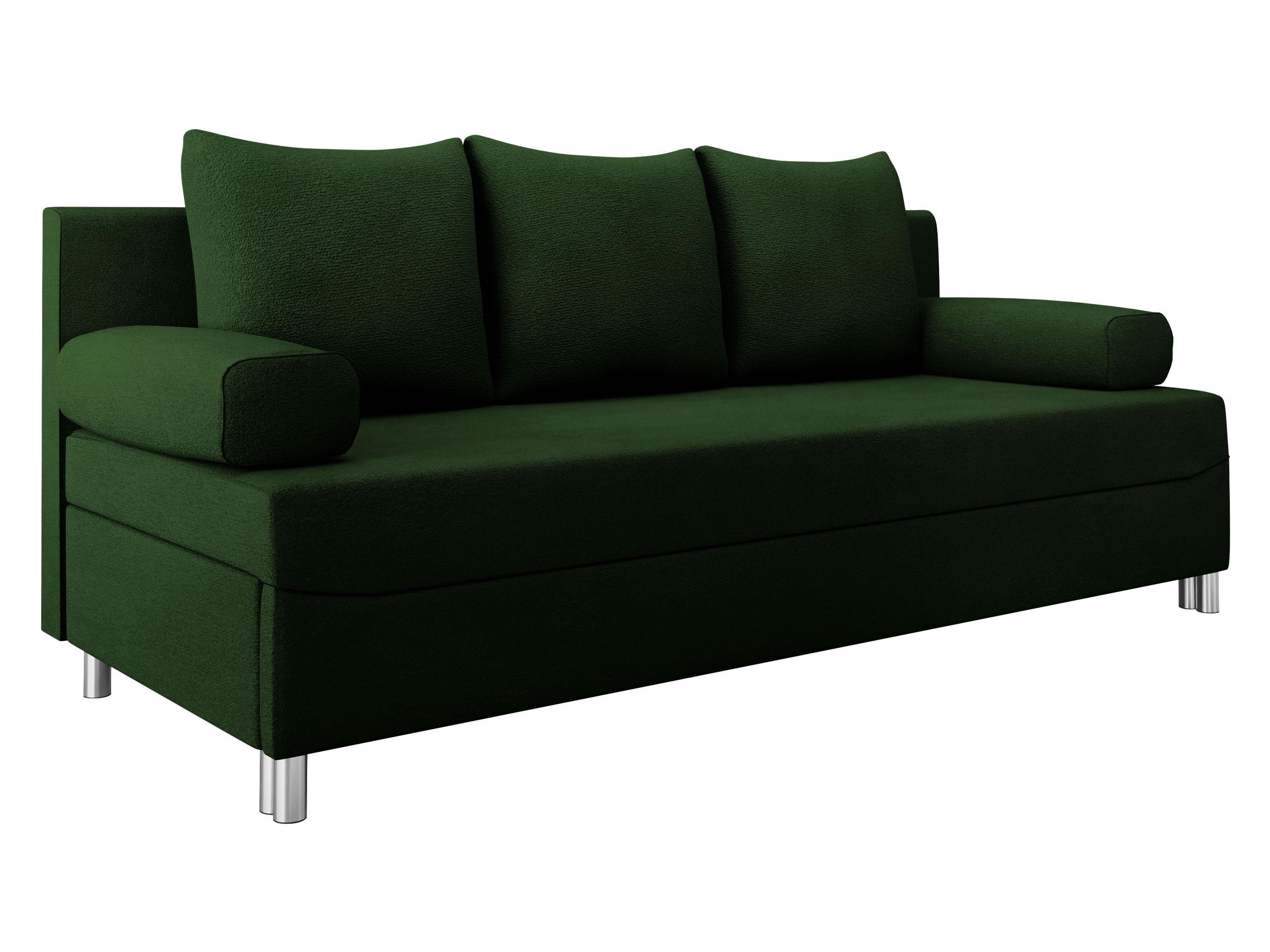 SCHLAFSOFA Dover - Chromfarben/Grün, Holz/Kunststoff (192/86/80cm) - MIRJAN24
