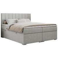 BOXBETT ALLY 120/200 Hellgrau Struktur - H4 - Hellgrau, Holz/Textil (120/200cm) - MKS