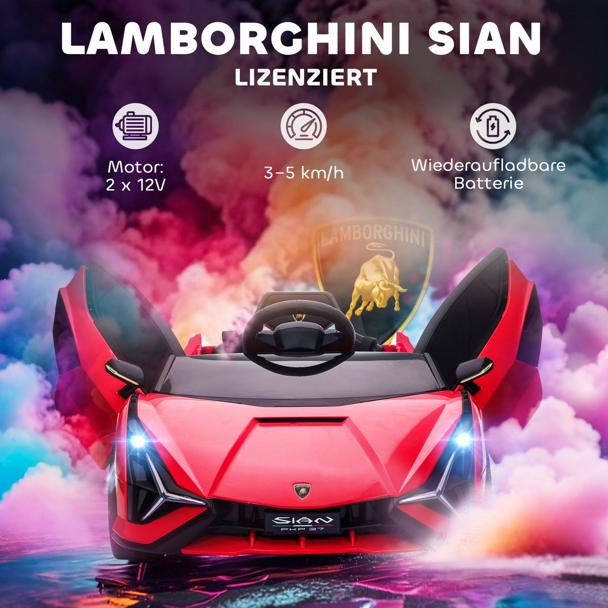 KINDERFAHRZEUG SUV-Auto-Spielzeug mit Fernbedienung Musik Rot - Rot, Metall (108/62/40cm) - HOMCOM