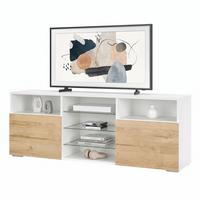 LOWBOARD Granada Front in Eiche Nature - Eichefarben, Holzwerkstoff (146/54/35cm) - Vladon