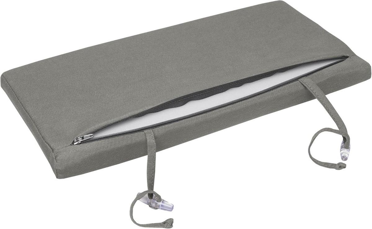 ROLLLIEGENAUFLAGE Loft RL 200x60x5cm Hellgrau (2tlg) - Hellgrau, Textil (60/10/200cm) - Beautissu 