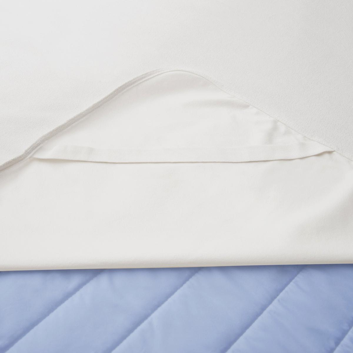 MATRATZENSCHONER wasserdicht 80x190 cm – atmungsaktive Matratzenschutz Auflage mit 4 Eckgummis, waschbarer Nässeschutz - Weiß, Textil (80/190cm) - Mister Sandman