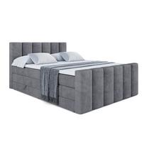BOXSPRINGBETT BOXI1-Z KING - 140x200 - H3/H4 - Dunkelgrau - Dunkelgrau, Holzwerkstoff (140/200cm) - ALTDECOR