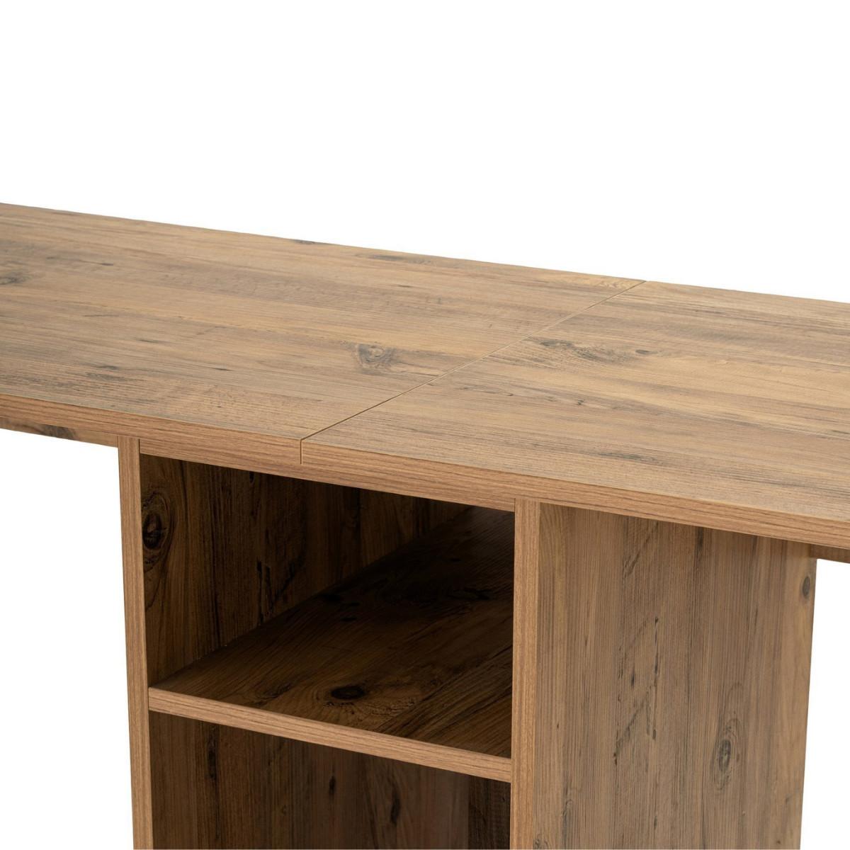 DOPPELSCHREIBTISCH - twin 240/60/74 cm - Beige, Holz/Holzwerkstoff (240/60/74cm) - Calicosy