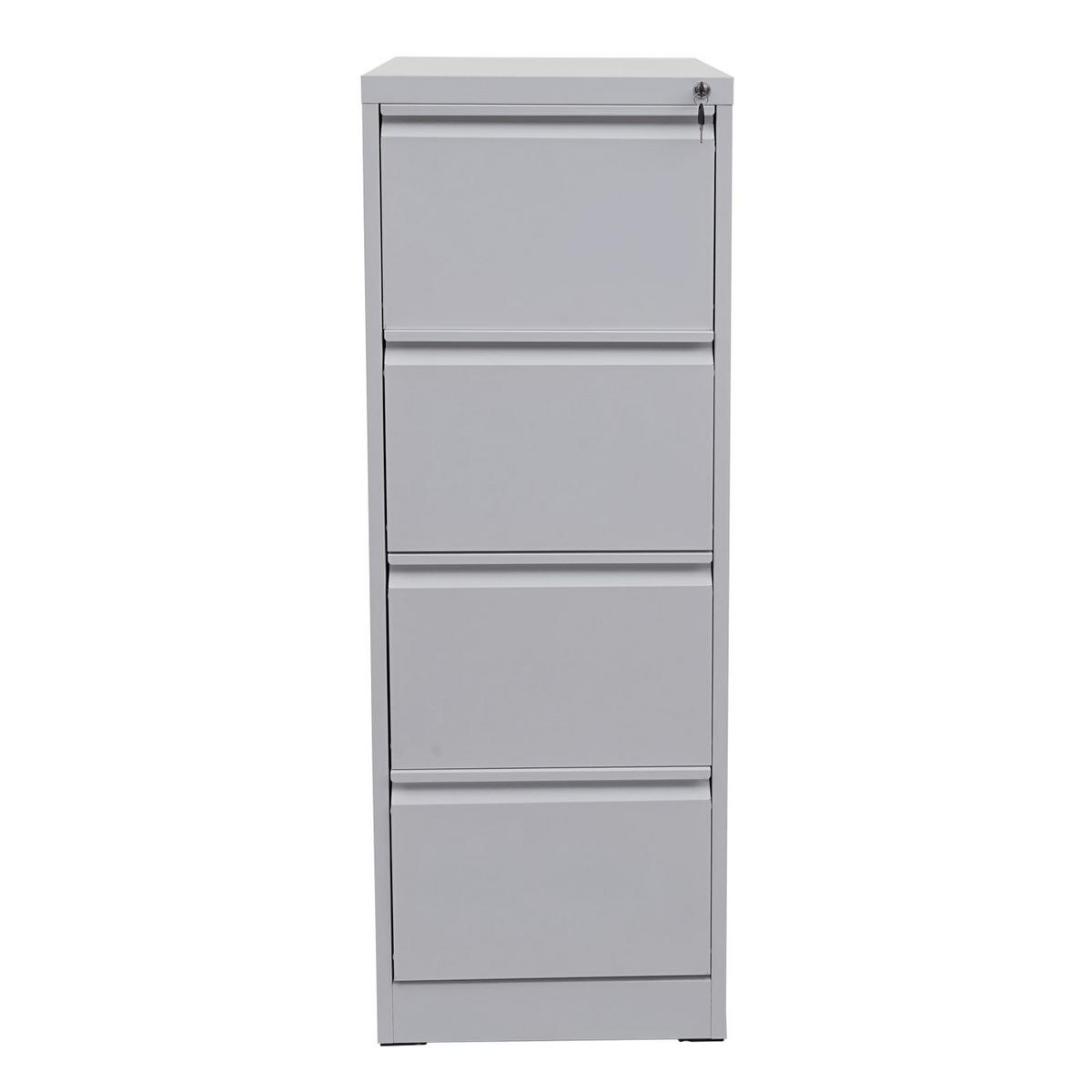 HÄNGEREGISTERSCHRANK Grau - Grau, Metall (46/134/62cm) - MCW