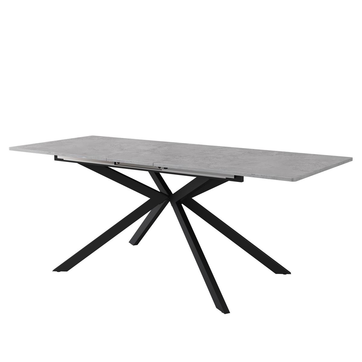 ESSTISCH ausziehbar 150–180 cm in Marmor-Optik - Naturfarben, Holzwerkstoff (70/180/76cm) - Urban Meuble