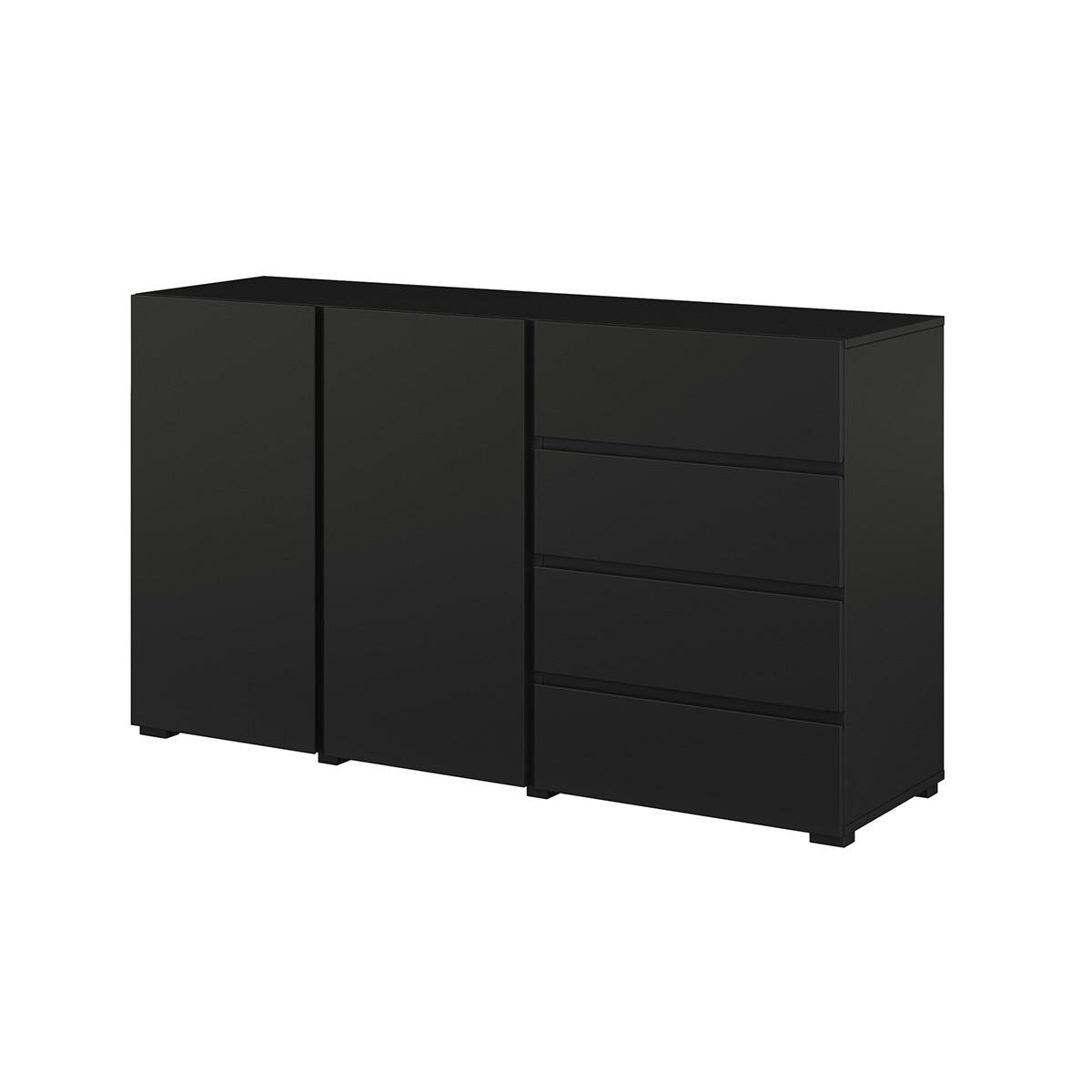 SIDEBOARD Maxis Schwarz - Schwarz, Holzwerkstoff (138/78/40cm) - Petits-meubles