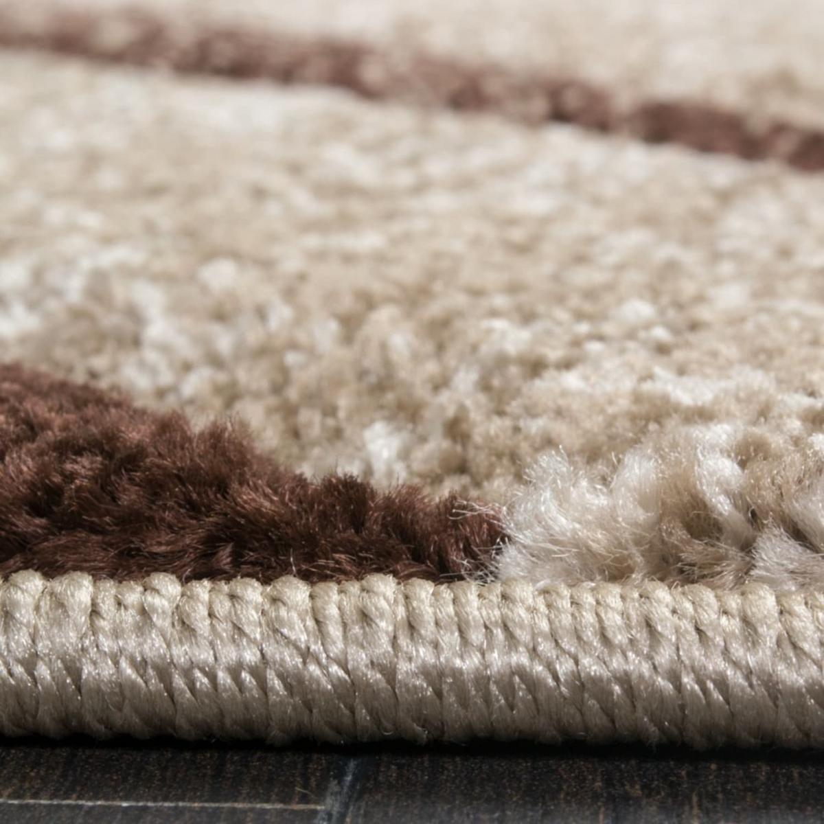 KURZFLORTEPPICH, abstrakt, Florhöhe 12 mm, Braun, 80 x 150 cm - Braun, Textil (150/80cm) - KADIMA DESIGN