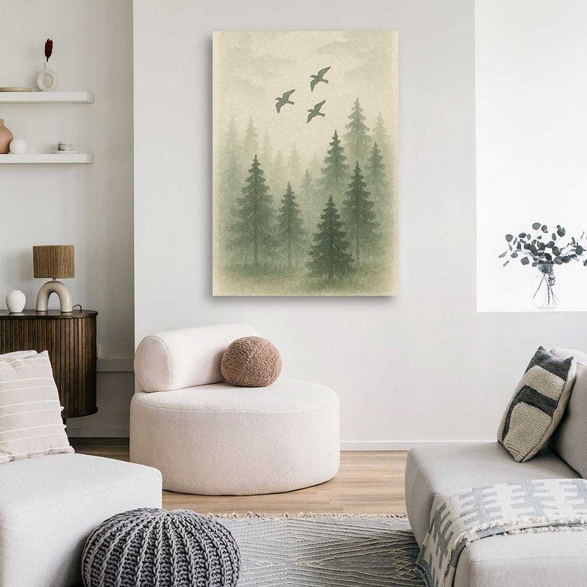 LEINWANDBILD Landschaften 30x45cm - Grün, Textil (30/45cm) - Feeby