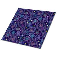FLIESENAUFKLEBER 9 Stück 30x30 cm selbstklebend Paisley-Muster - Multicolor, Textil (30/1.6/30cm) - TULUP