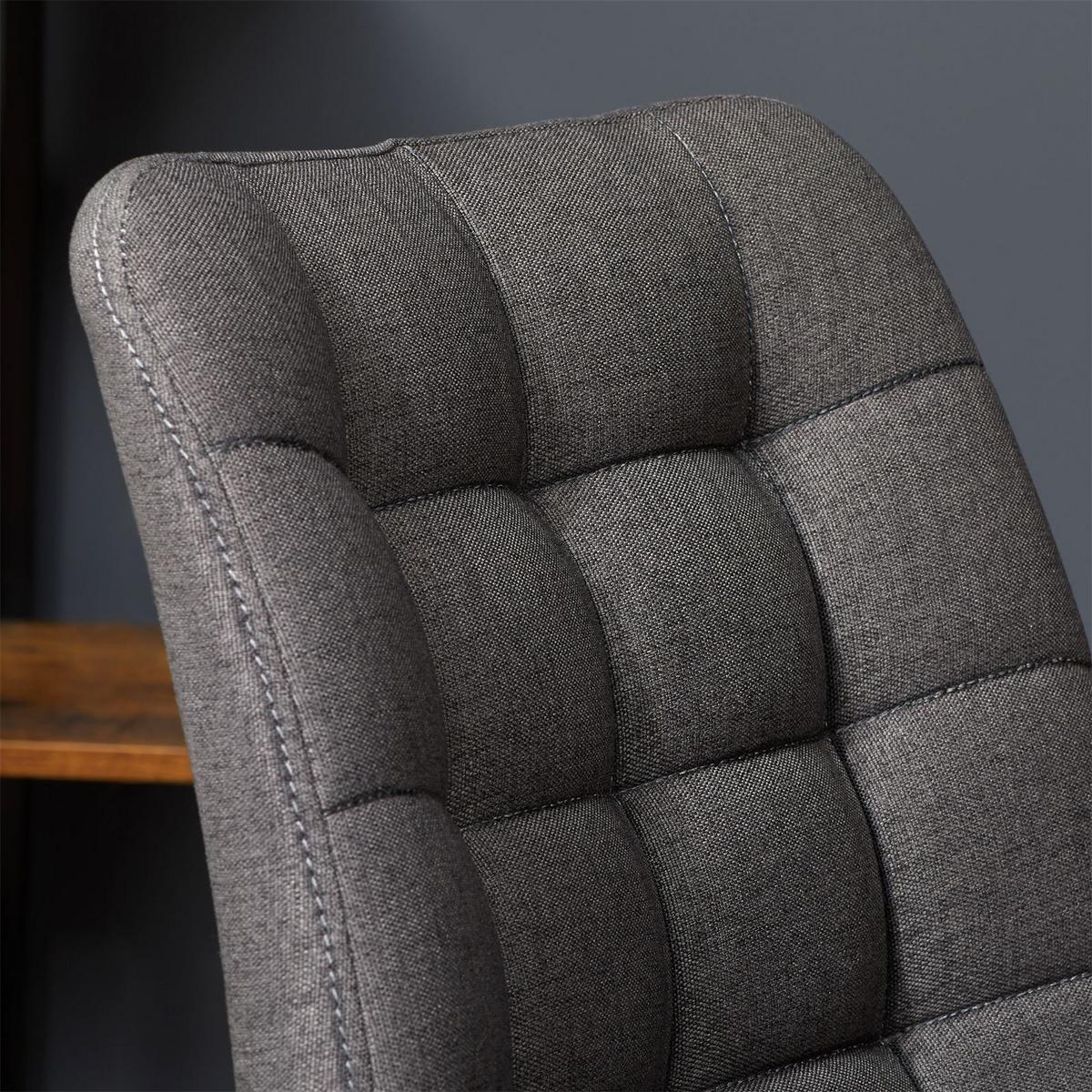 DREHSTUHL TALIA dunkelgrau - Dunkelgrau, Textil (53/89/61cm) - IDIMEX