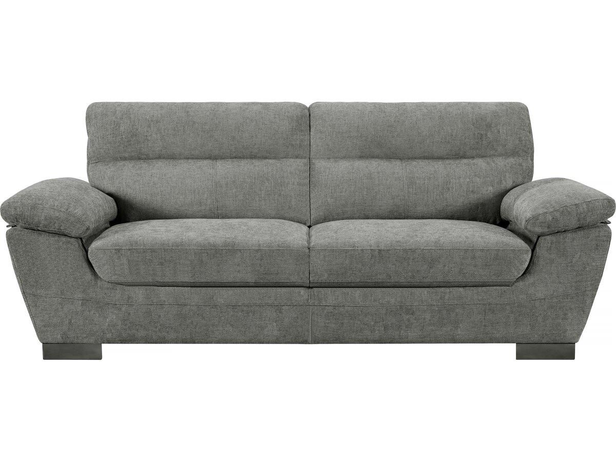 EINZELSOFA dallas Grau - Grau, Textil (88/90/210cm) - Habitat Garten
