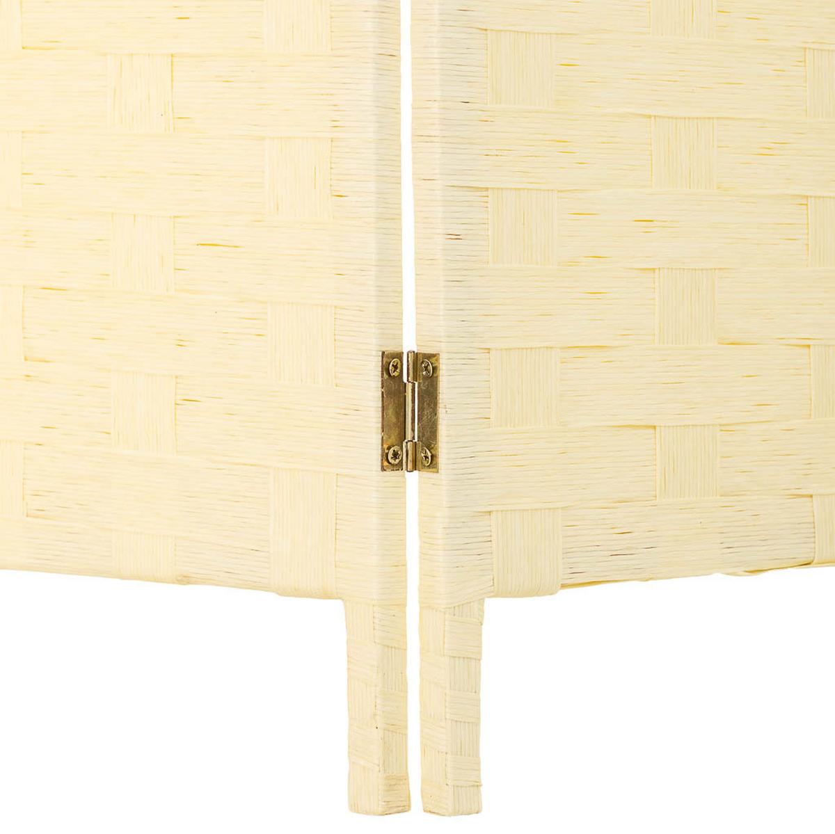 PARAVENT aus geflochtenem Papier mit 4 PANEELE, 3x180cm - Beige, Papier (200/180/3cm) - Wanderlust
