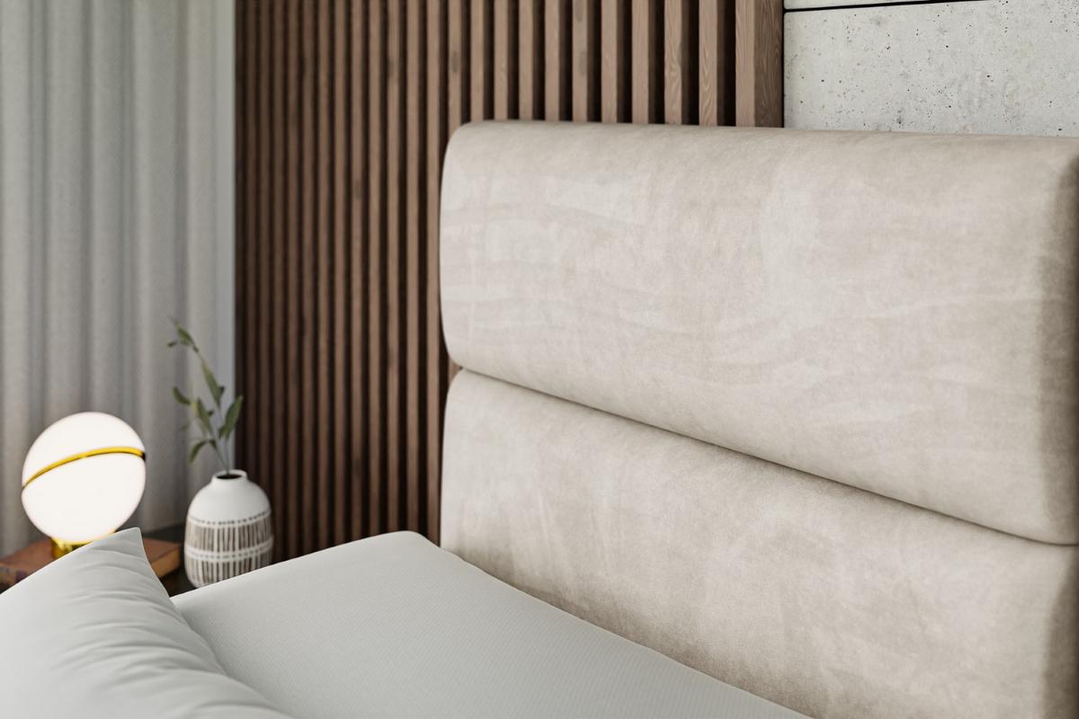 BOXSPRINGBETT elektrisch verstellbar mit 2 Matratzen H4/Taschenfederung MAYA EL 180 x 200 Creme - Creme, Holzwerkstoff (187/200cm) - ALTDECOR