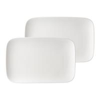 SERVIERPLATTEN Arena weiß 28 x 18,5 cm 2er Set - Weiß, Keramik (18.5/3/28cm) - Ritzenhoff Breker