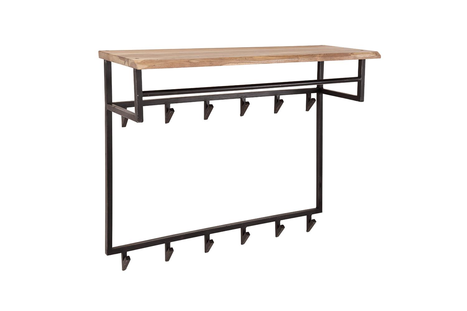 GARDEROBE NEREA Schwarz Akazie - Schwarz, Metall (100/80/33cm) - KAWOLA