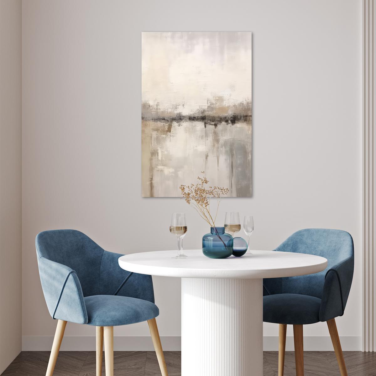 POSTER Moderne Kunst - Abstrakt - Beige Wanddeko 40x60 cm - Beige, Papier (40/60/0.1cm) - MuchoWow