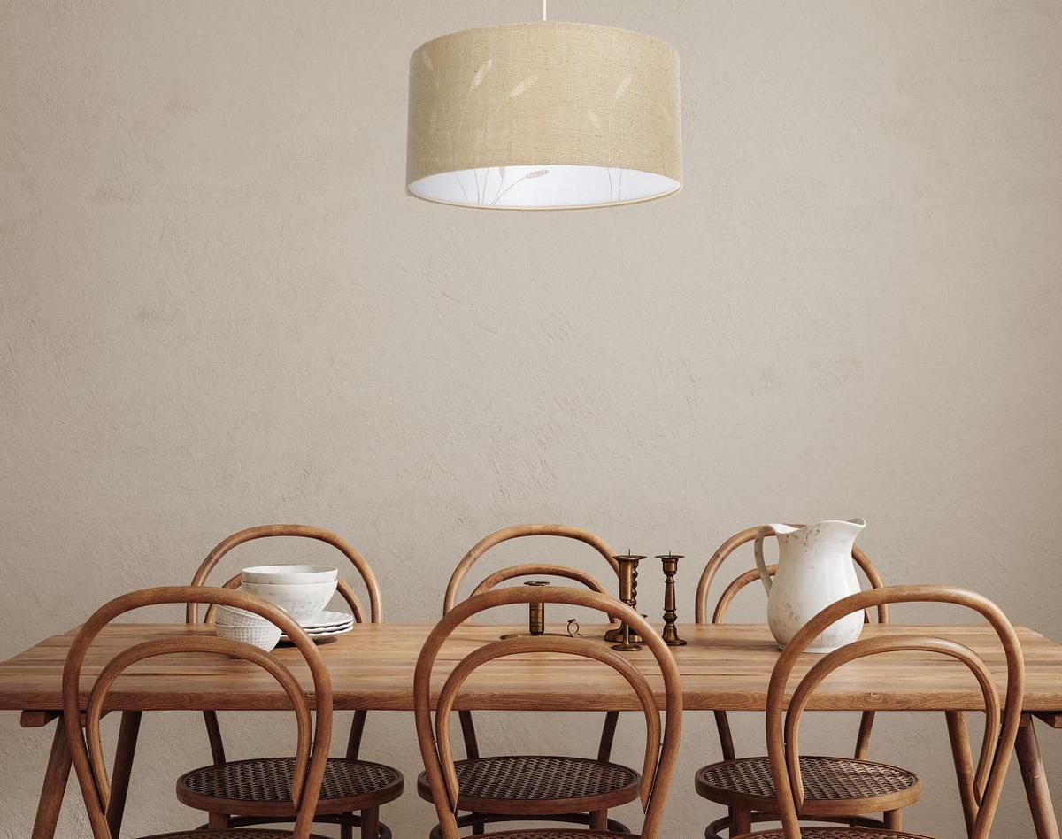 HÄNGELEUCHTE Weiß 70/100 cm - Beige/Weiß, Kunststoff (30/1.2/100cm) - ONZENO