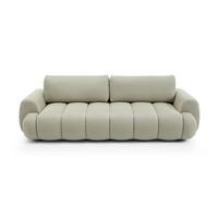 BETTSOFA SITO Braun Tkanina dzianinowa mit Schlaffunktion - Braun, Textil (110/81/263cm) - MASSENO