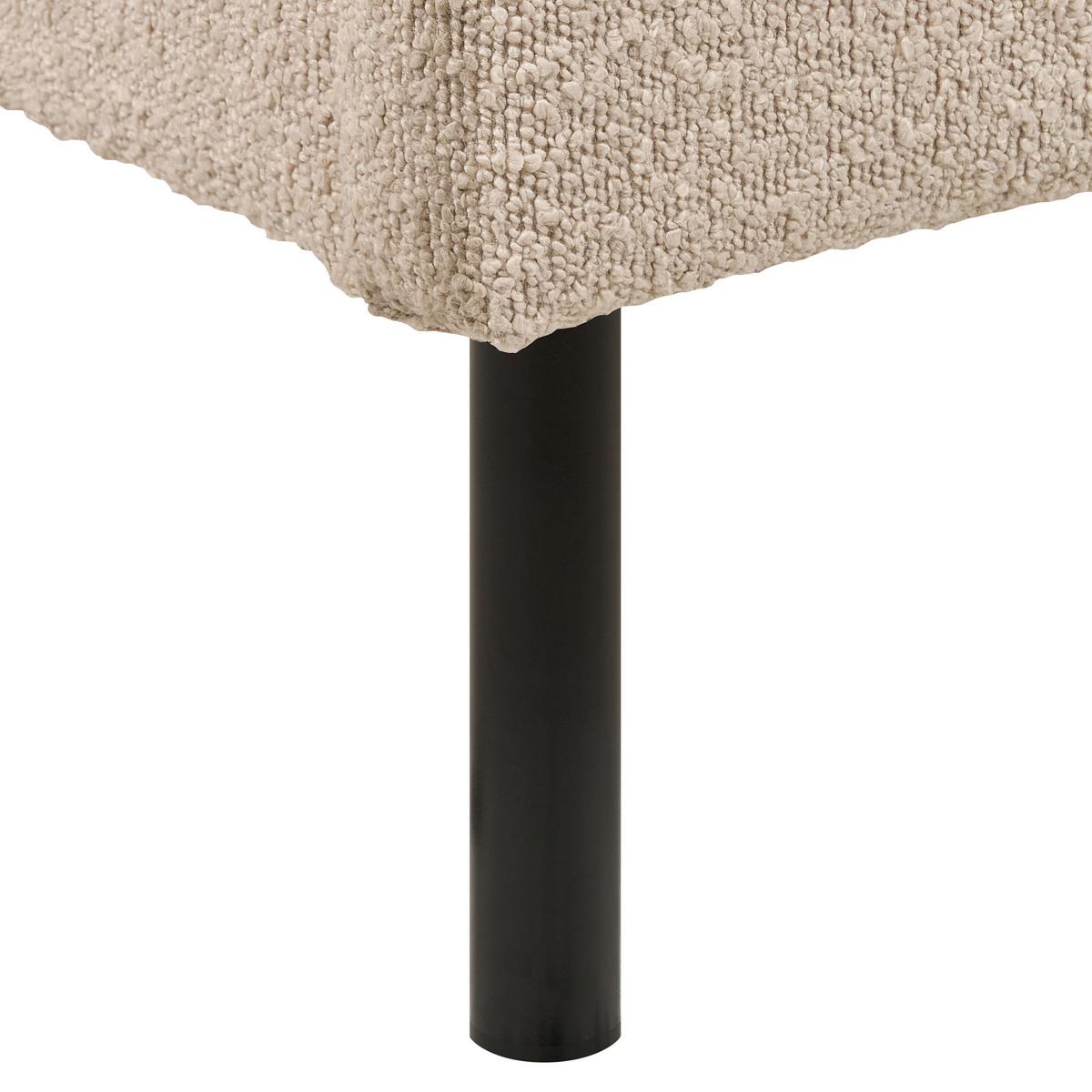 POLSTERBETT 160/200cm Beige Margut - Beige, Textil (160/200cm) - Beliani