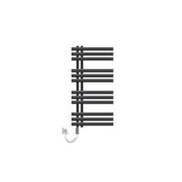 BADHEIZKÖRPER elektrisch Iron EM 500x1000 mm Anthrazit mit Heizstab 600W - Anthrazit, Metall (50/100/3cm) - LuxeBath
