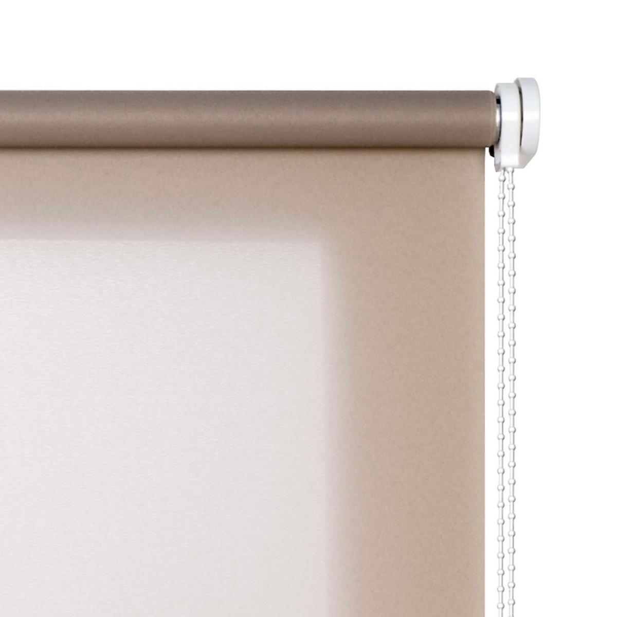 ROLLO 120 cm x 180 cm, Steingrau - Graubraun, Kunststoff (120/180cm) - STORESDECO