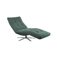 RELAXLIEGE LETICIA Smaragdgrün Cord Drehbar (360°), Relaxfunktion - Smaragdgrün/Schwarz, Textil/Metall (82/115/156cm) - KAWOLA