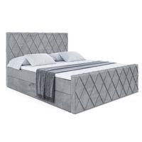 BOXBETT LEPARO-Z - 120 x 200 - H3 - Grau - Grau, Holzwerkstoff (120/200cm) - ALTDECOR