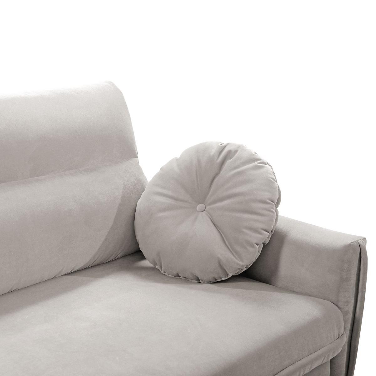 SOFA 3-SITZER Belweder 270 cm, Beige, Veloursstoff - Wengefarben/Beige, Holz/Textil (268/95/94cm) - Beautysofa