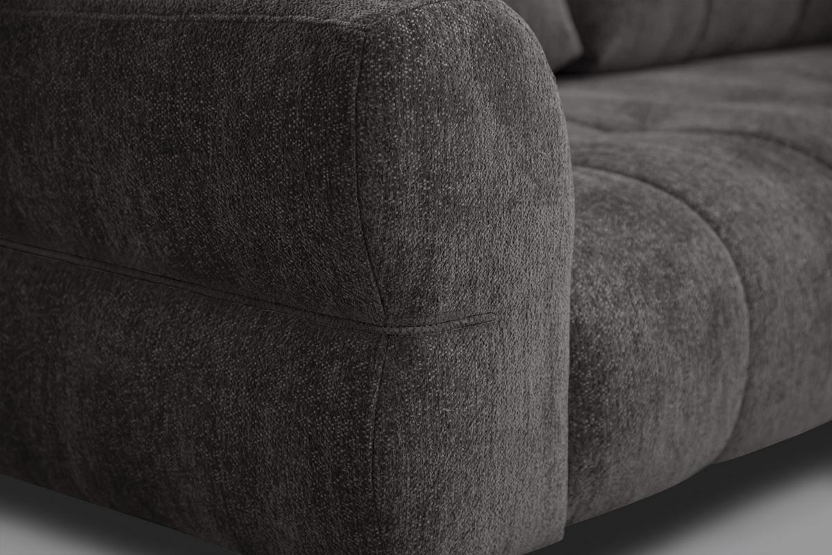 SOFA SALVINI 2,5-Sitzer, dunkelgrau - Dunkelgrau, Holz/Textil (206/88/99cm) - Wozimo