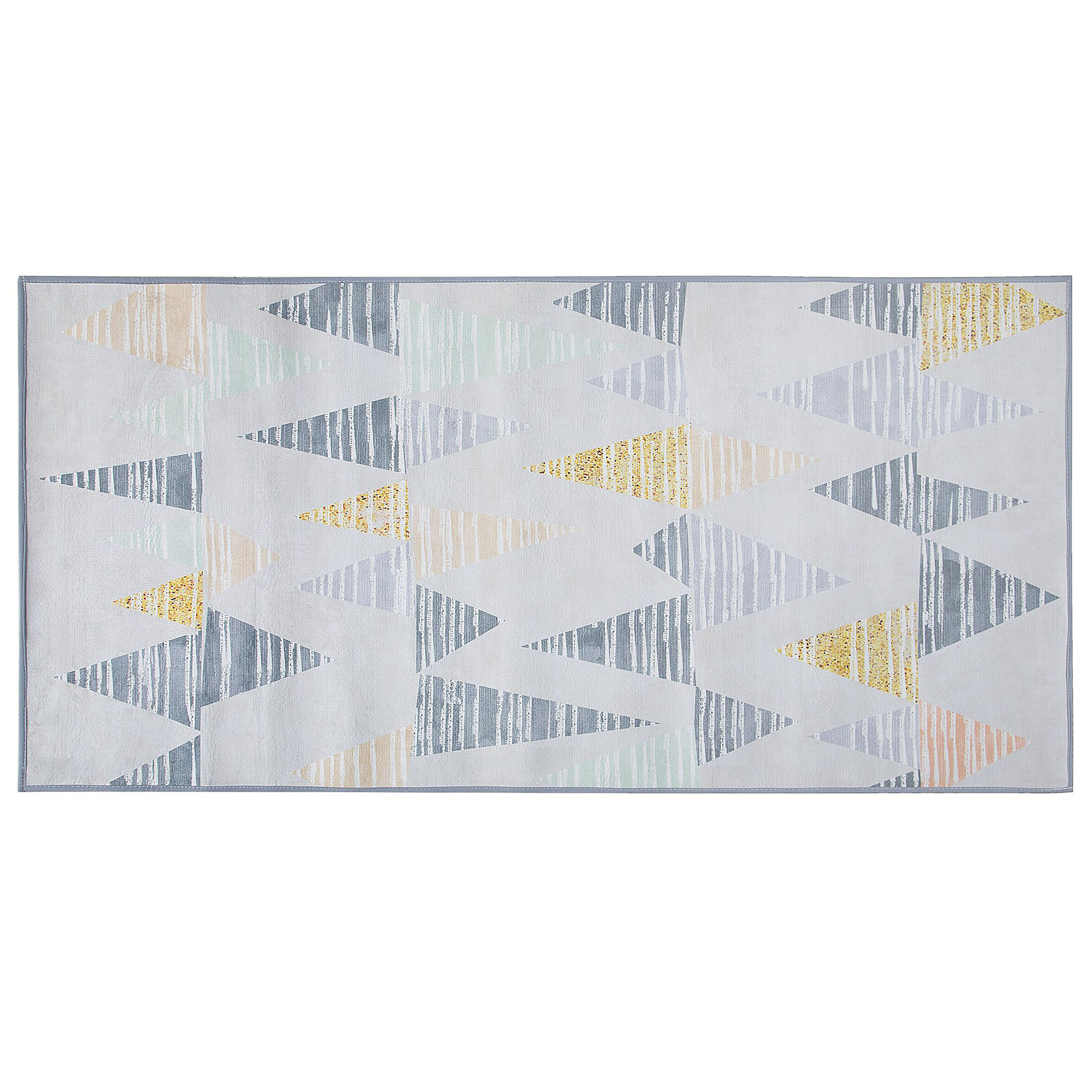 KURZFLOR-TEPPICH Yayla 150/80 cm - Grau, Kunststoff (80/150cm) - Beliani