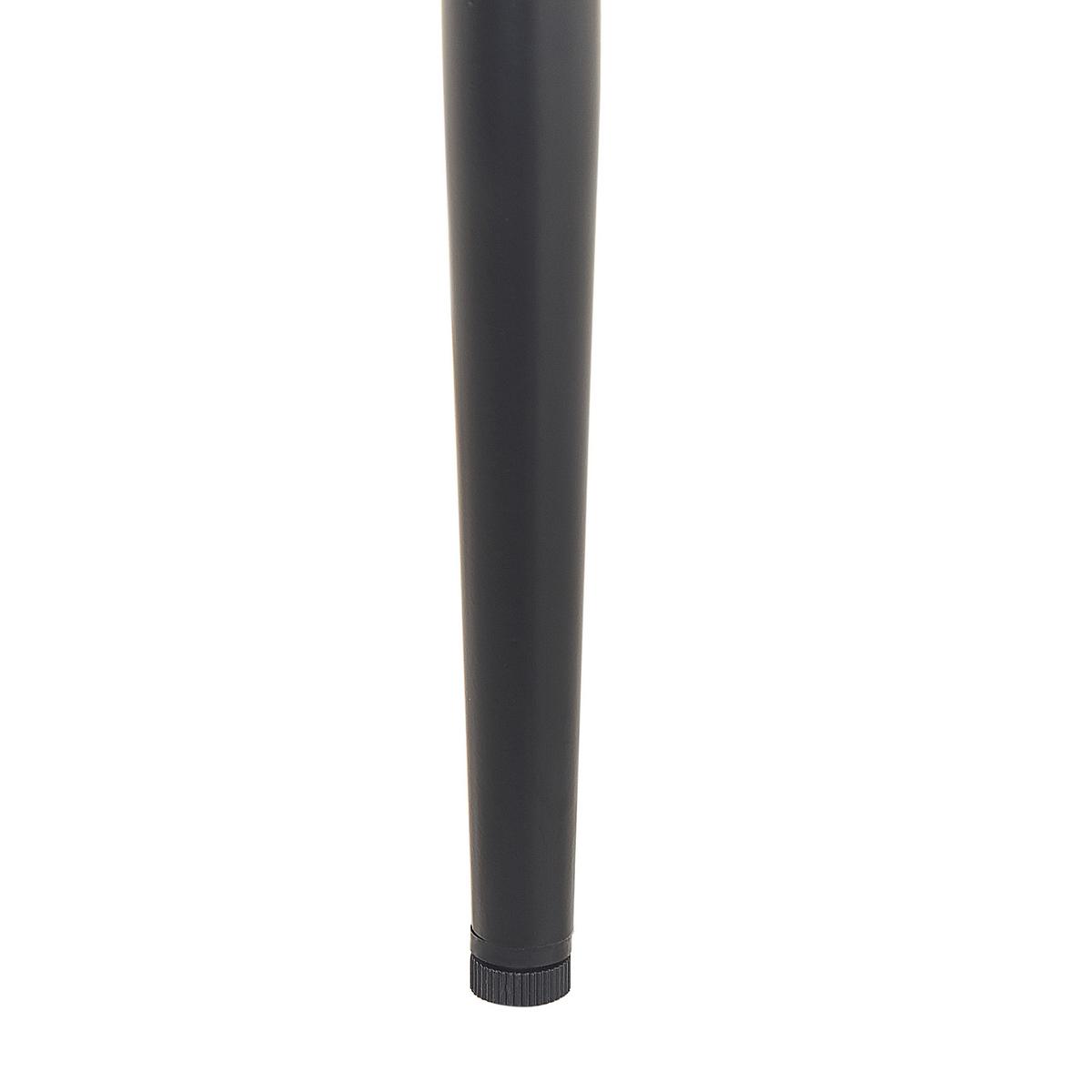 ESSZIMMERSTUHL 2er-Set Samtstoff Weiß Sanilac - Weiß, Textil/Metall (52/75/44cm) - Beliani