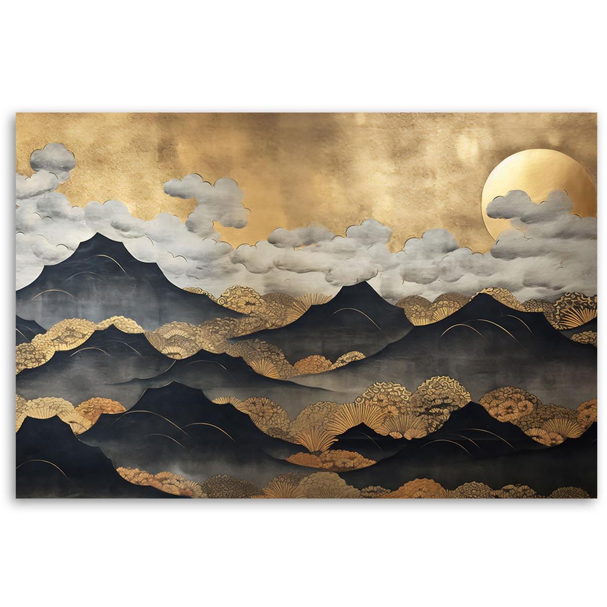 KUNSTDRUCK Gelb 90/60 cm - Gelb, Textil (90/60cm) - KUNSTLOFT
