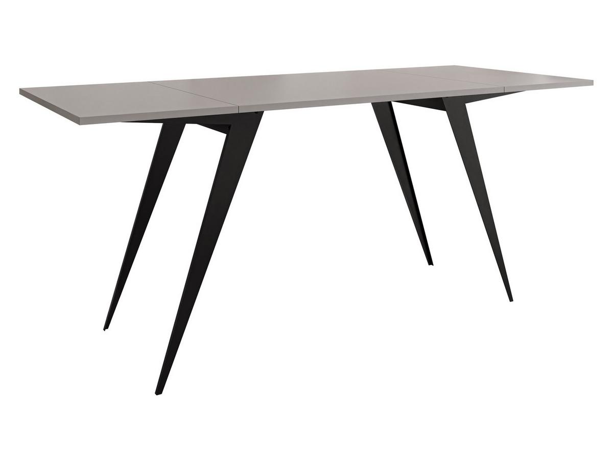 2-IN-1 COUCHTISCH UND ESSTISCH Xena - Hellgrau/Schwarz, Holzwerkstoff/Metall (70/90/45cm) - MIRJAN24
